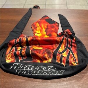 Harley-Davidson Red and Black Flame Headwrap
